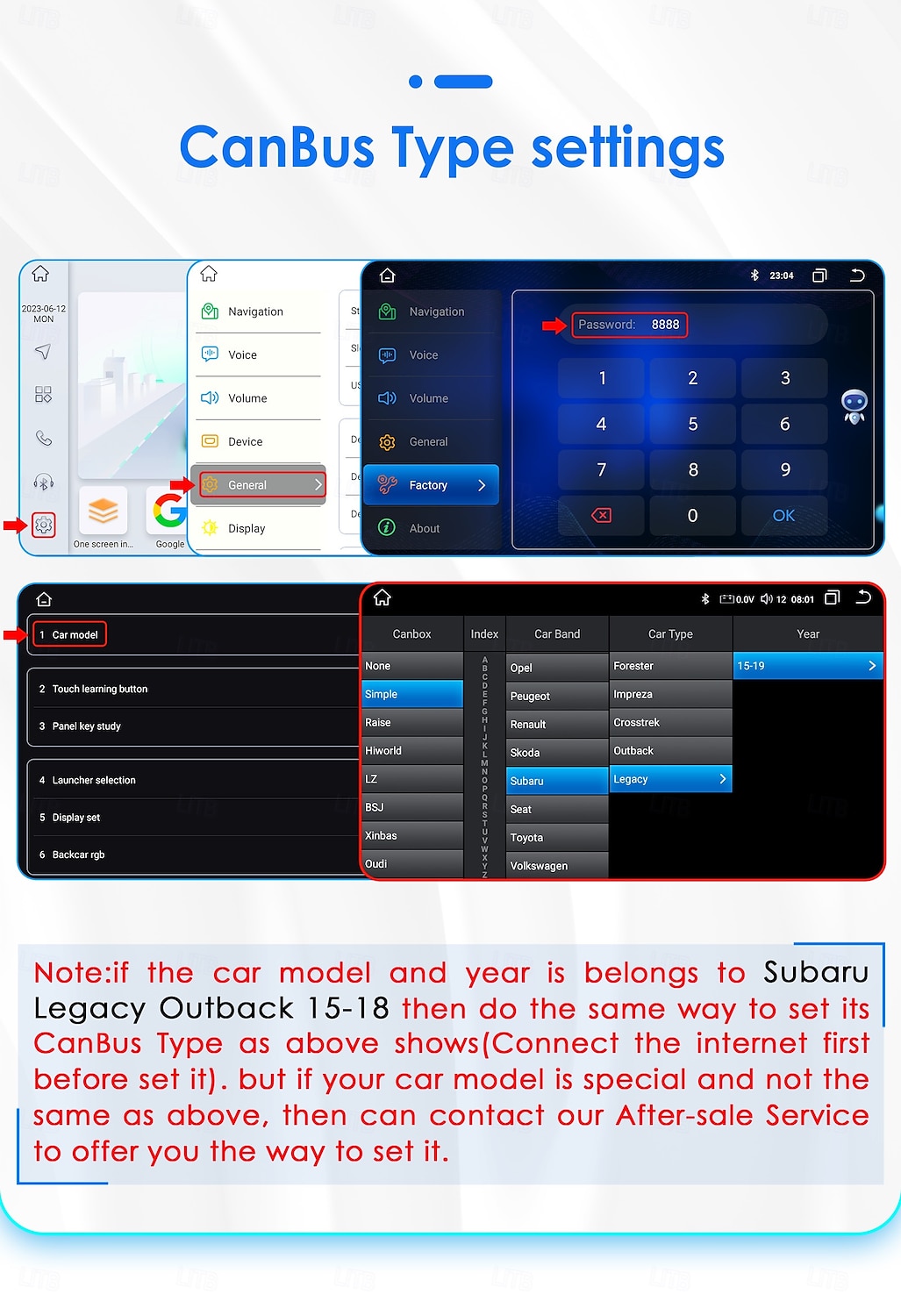 Automotive Multimedia Player for 2015 - 2018 Subaru Outback Car Radio Android Automotive Multimedia Player Navigation Carplay 2025 - $200.69 –P11