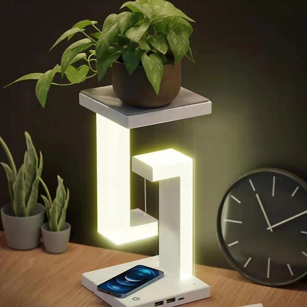 Antigravity Levitating Desk Lamp with Wireless Charging Floating LED Night Light Beside Table Lamp for Bedroom Decor Drop Ship 2025 - $53.99 –P4