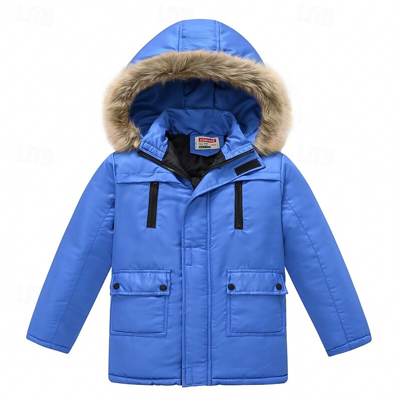 παιδικό πουπουλένιο μπουφάν για κορίτσια απλό streetwear τσέπης διακοπών βαμβακερό παλτό πανωφόρι 4-12 ετών φθινοπωρινό μαύρο ροζ σκονισμένο τριαντάφυλλο 2025 - $50.99 –P13