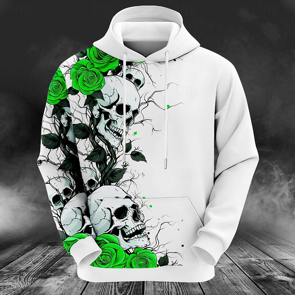 Bloemenpompoen Mannenmode 3D Print Hoodie Vakantieclub Hoodies Wit Rood Capuchon Pocket 3D Print Herfst Winter Designer Hoodie Sweatshirt 2026 - $33.99 –P5