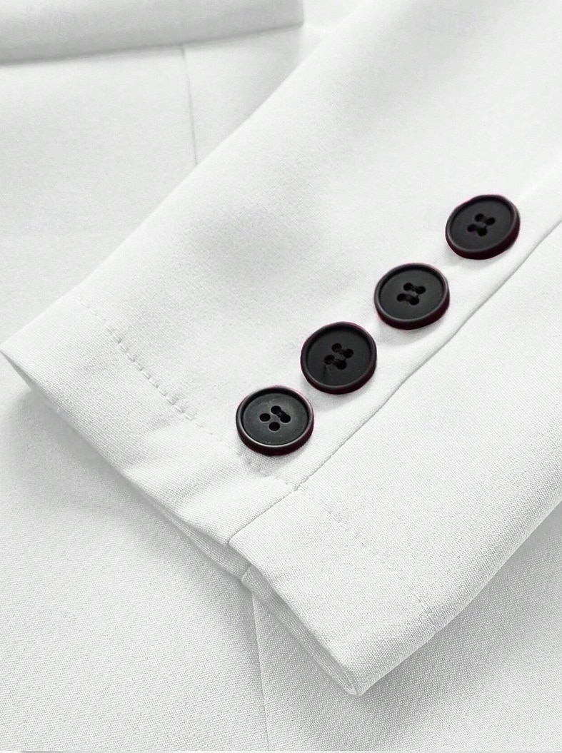 Femme Haussements d'épaules Couleur unie Elégant manche longue Col de Chemise Travail du quotidien Poche Blanche Printemps Automne Hiver de 2025 ? $52.99 –P5