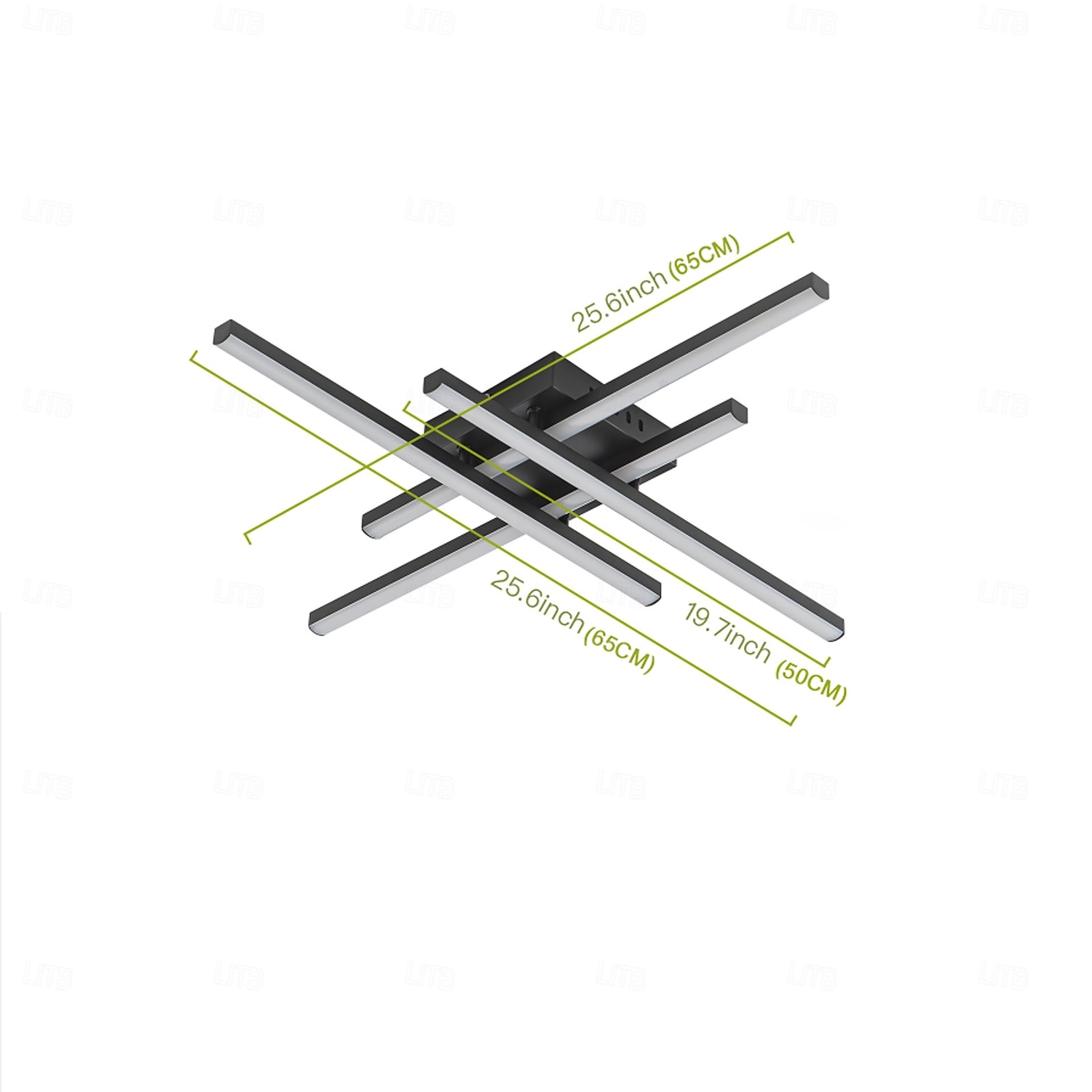 Modern Semi Flush Mount Ceiling Light Acrylic 4 Light LED Ceiling Lamp Nordic Sputnik Light Fixture for Living Room Dining Room Bedroom 110-240V 2026 - $95.99 –P2
