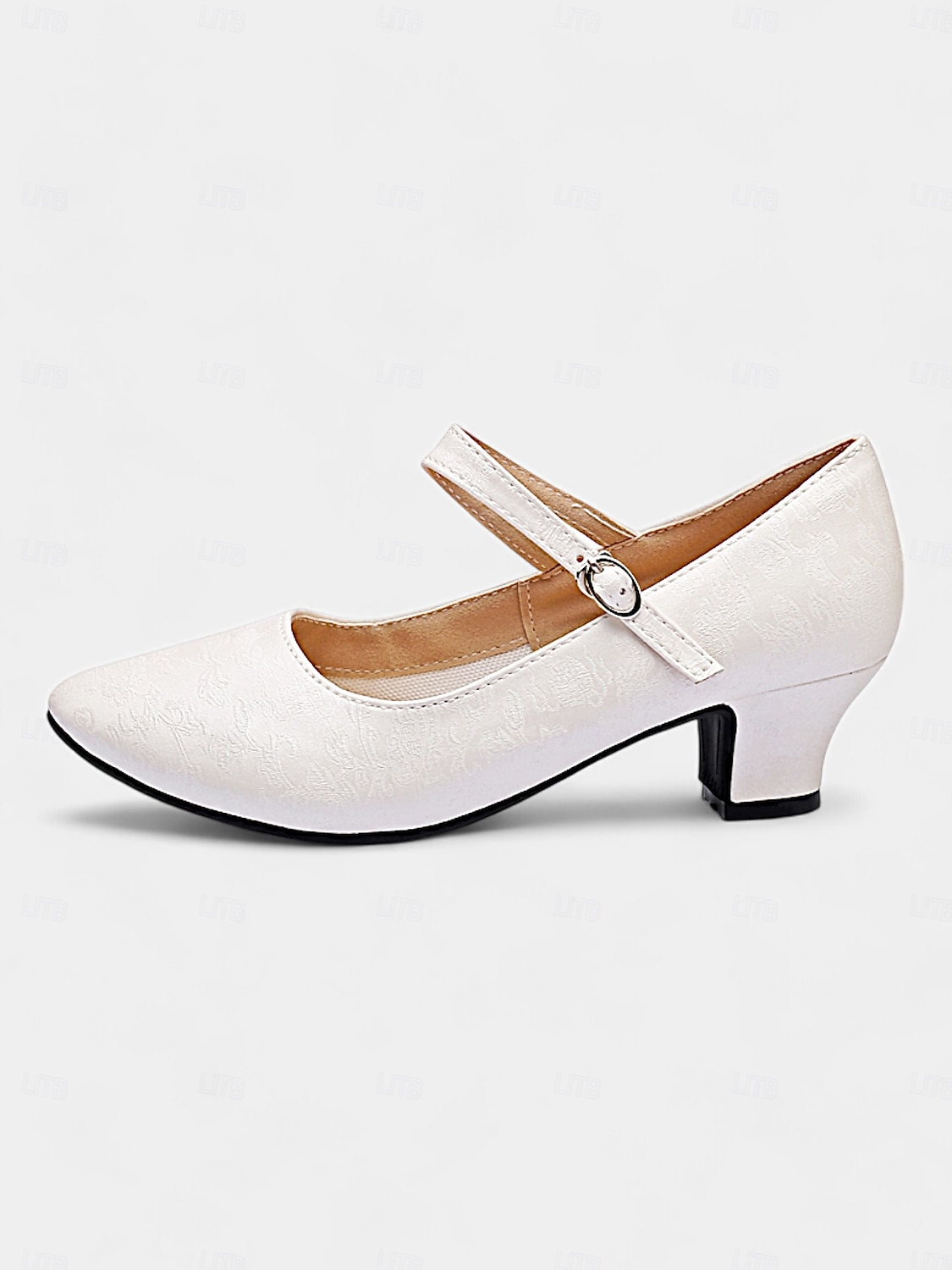 scarpe da ballo vintage da donna modello mary jane verdi con motivo floreale jacquard e tacco a blocco, perfette per balli da sala, latino americani ed eventi formali del 2025 a $42.99 –P8