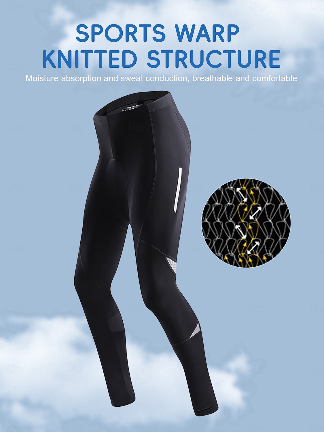 Men's Cycling Tights Cycling Pants Bike Tights Bottoms Race Fit Sports Quick Dry Reflective Strips Stretchy Sweat-Wicking Black Blue Clothing Apparel Bike Wear 2025 - $36.99 –P2