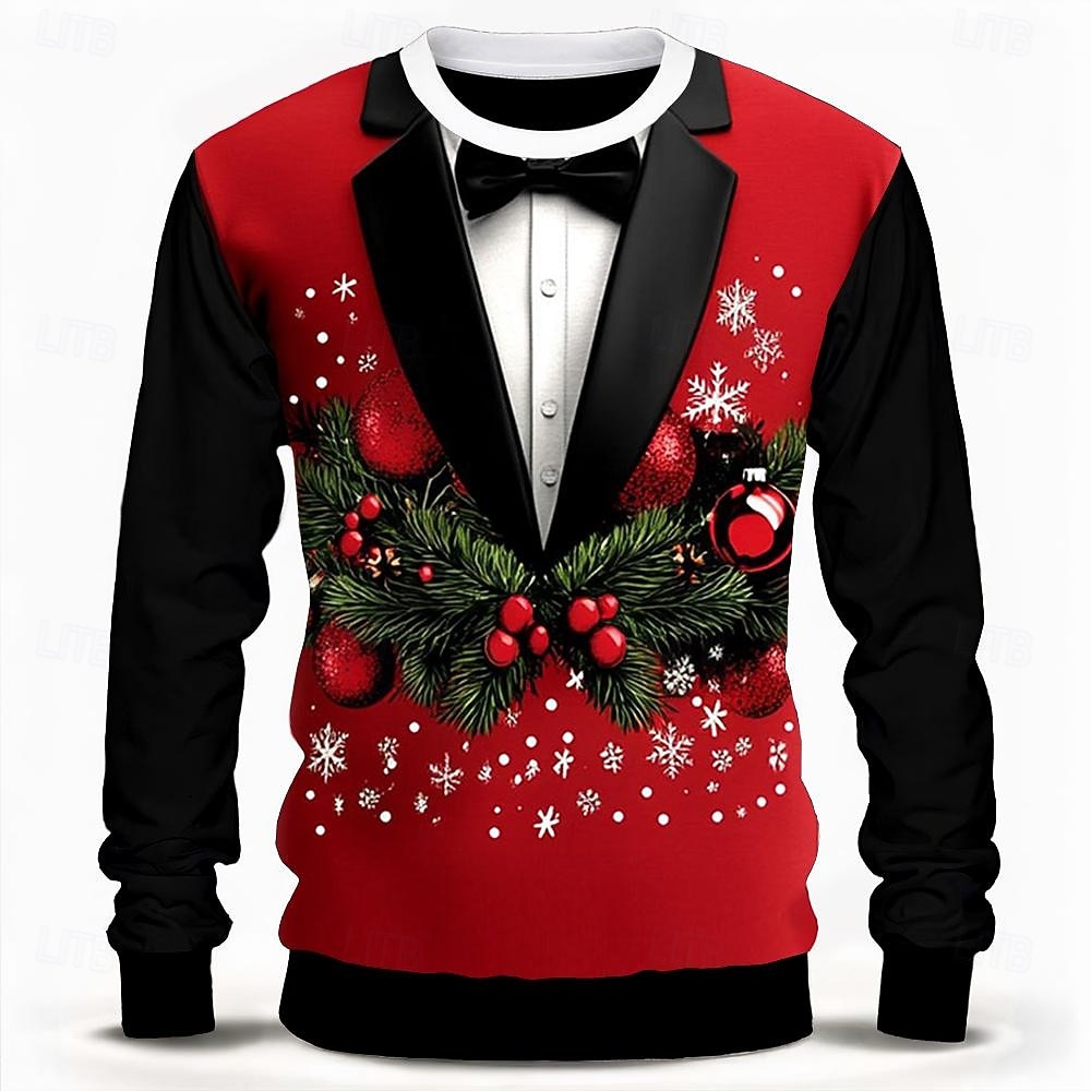 Natale Per uomo buon Natale Felpe Felpa Felpa Manica lunga Felpa Girocollo Di tendenza Giornaliero Festa Stampa 3D Natale Da mare Feste Girocollo Stampa 3D Inverno Primavera & Autunno del 2025 a $29.99 –P1