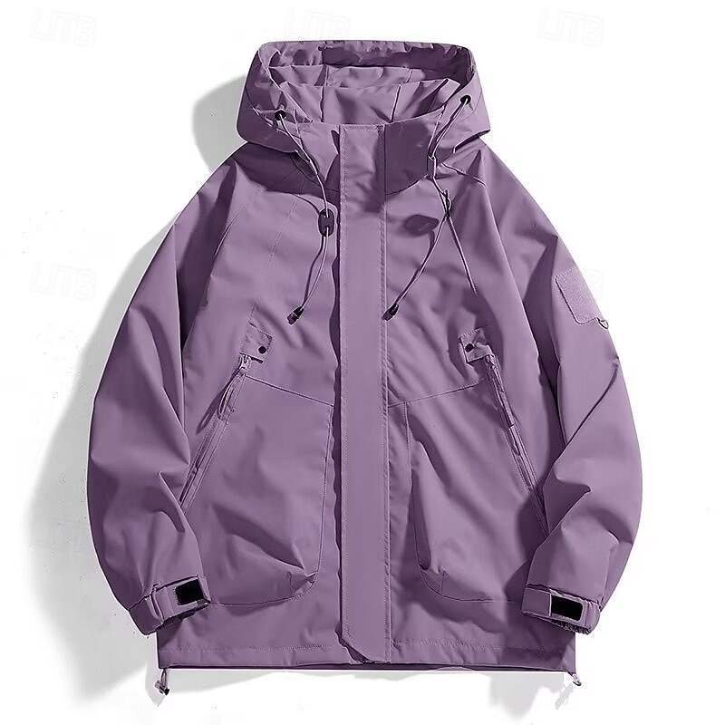 Voor heren Softshell jas Wandeljack Buitenshuis Winddicht Waterbestendig Windjack Reizen Zwart Paars Bruin Groen Khaki 2025 - $35.99 –P7