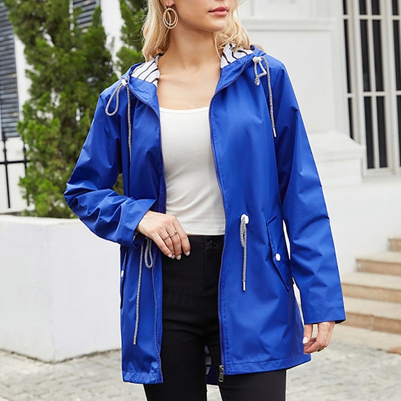 Mulheres Jaqueta Softshell Jaqueta de Trilha Ao ar livre A Prova de Vento Impermeável Jaqueta leve Jaqueta corta-vento Viajar Preto Amarelo Rosa claro Vermelho Azul Marinho de 2025 por $42.99 –P20