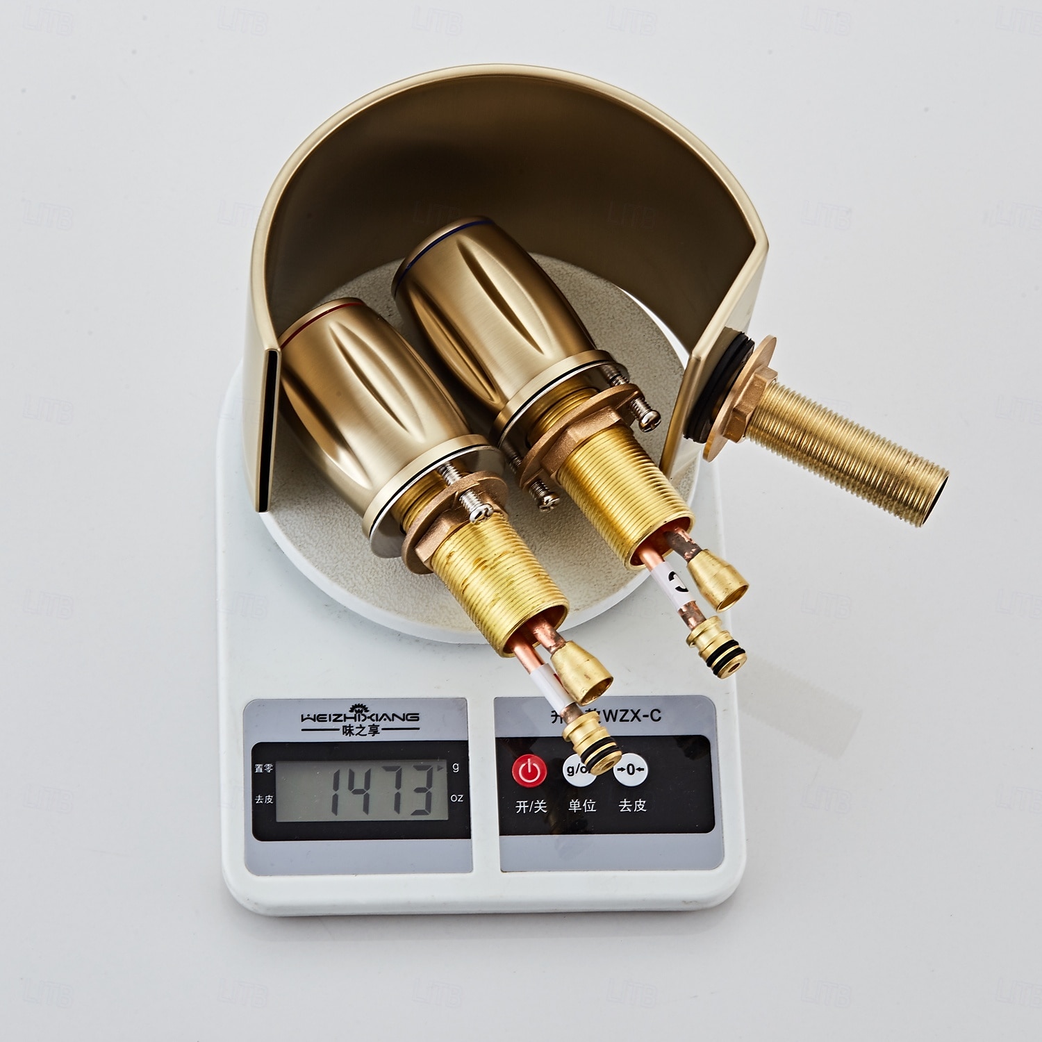 Robinet lavabo - Jet pluie Chrome / Bronze huilé / Nickel brossé Diffusion large Deux poignées trois trousBath Taps de 2025 ? $166.85 –P5