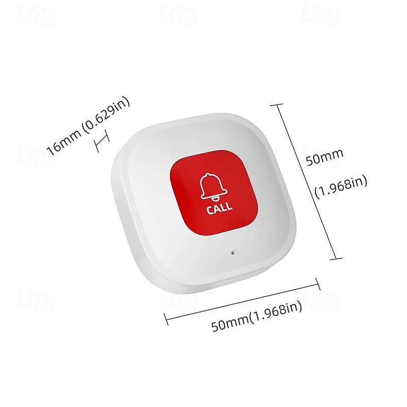 wifi smart sos oproepknop draadloze verzorger pager telefoon alarmzender noodoproepknop voor oudere patiënt 2025 - $28.99 –P8