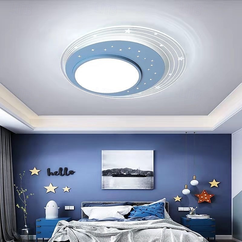 Plafonnier LED à intensité variable en continu 50 cm 1 lumière design moderne en forme de ciel étoilé luminaire en métal acrylique pour chambre d'enfant chambre d'enfant 110-240 V uniquement à de 2025 ? $179.99 –P1
