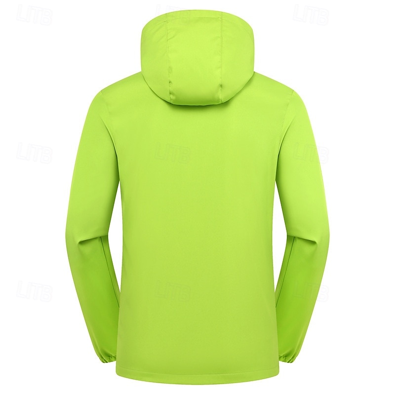 Men's Softshell Jacket Hiking Jacket Outdoor Windproof Quick Dry Lightweight Jacket Windbreaker Jacket Traveling Black White Red Navy Blue Royal Blue 2025 - $42.99 –P3