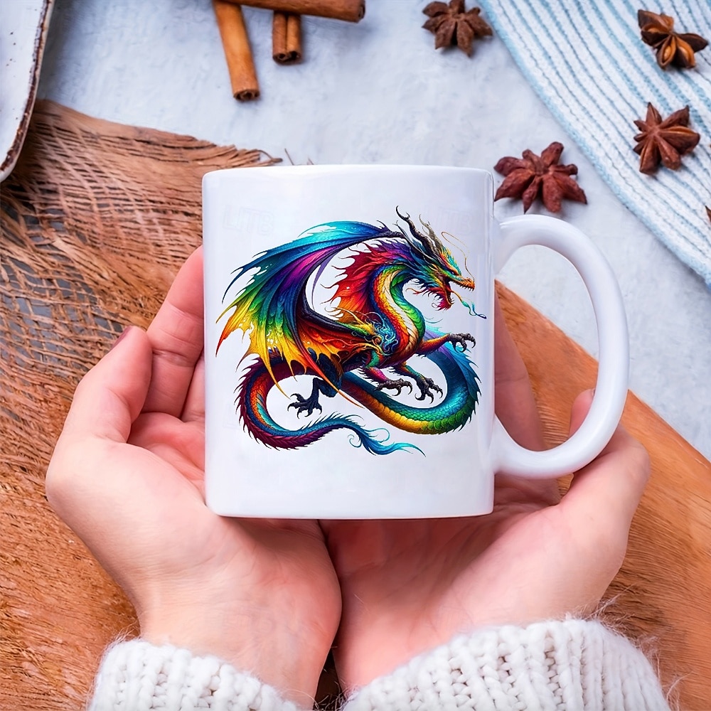 drage kaffekrus 11 oz keramisk krus morsomt krus morsomt kaffekrus for familie/venner/søster/kollega nyhet kaffekrus sommer vinter drinkware fest/jule/bursdagsgave 2026 - $16.99 –P7