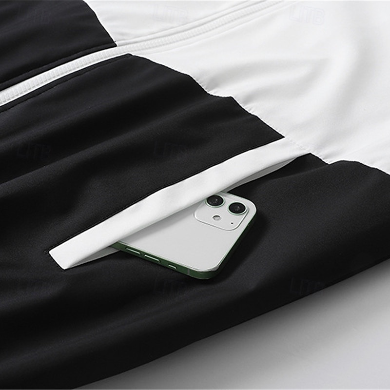 رجالي بدلة رياضية بذلة رياضة رباط جيب ألوان متناوبة تيشيرت هودي وبنطلون مجموعة ملابس رياضية الربيع الخريف أسود أخضر داكن تمرين نادي رياضي الركض ركض ناعم متنفس كم طويل رياضة ألبسة رياضية مرن نسبياً 2026 - $44.99 –P18