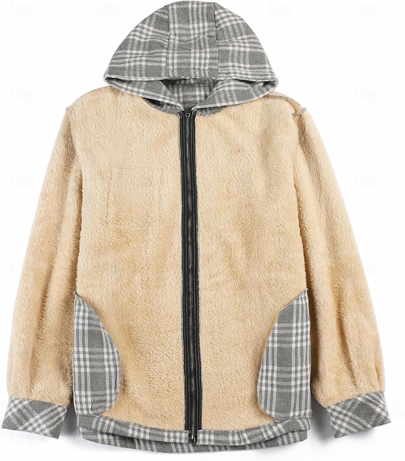 Herren Hemdjacke Kapuzenjacke Shacket Flanell-Fleecejacke Täglich Urlaub warm Mit Kapuze Herbst Winter Schottenstoff Kariert Modisch Strassenmode Kargen Standard Schwarz Dunkelrot Hellgrün Rote Blau 2025 - $60.99 –P13
