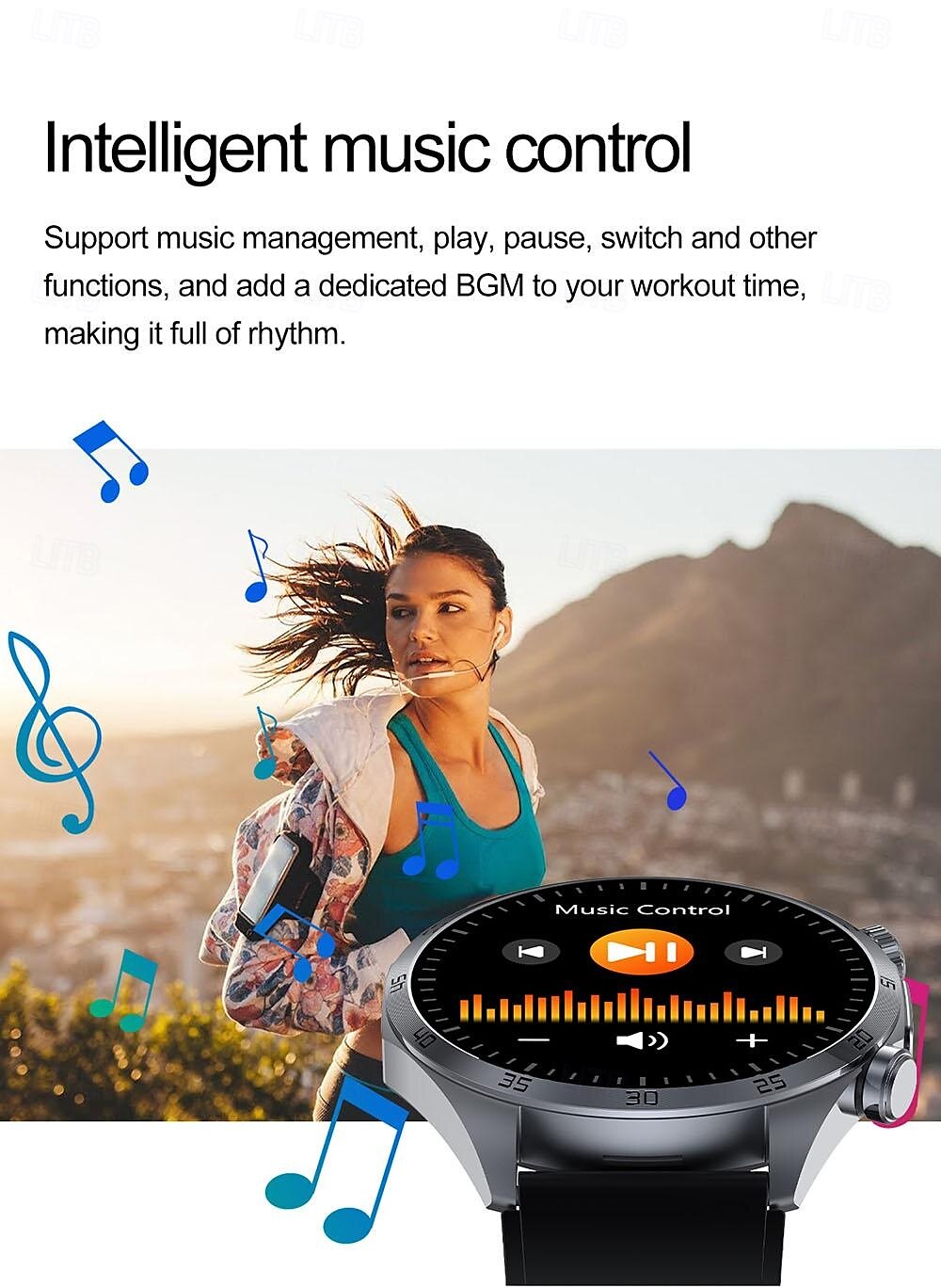 2025年 iMosi TK29 スマートウォッチ 1.43 インチ スマート·ウォッチ ブルートゥース ECG + PPG 温度監視 歩数計 と互換性があります Android iOS 女性 男性 メディアコントロール メッセージ受信通知 カメラコントロール IP68 48mmウォッチケース コレクション – $85.59 –P17