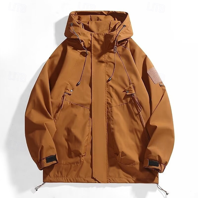 Voor heren Softshell jas Wandeljack Buitenshuis Winddicht Waterbestendig Windjack Reizen Zwart Paars Bruin Groen Khaki 2025 - $35.99 –P5
