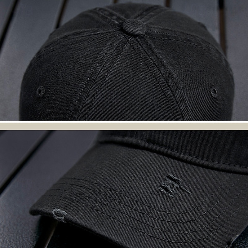 Herren Cap Basecap Sonnenhut Kappe Schwarz Wein Polyester Bestickt Modisch Brautkleider schlicht Strasse Täglich Buchstabe Einstellbar Sonnenschutz Atmungsaktiv 2025 - $12.99 –P10