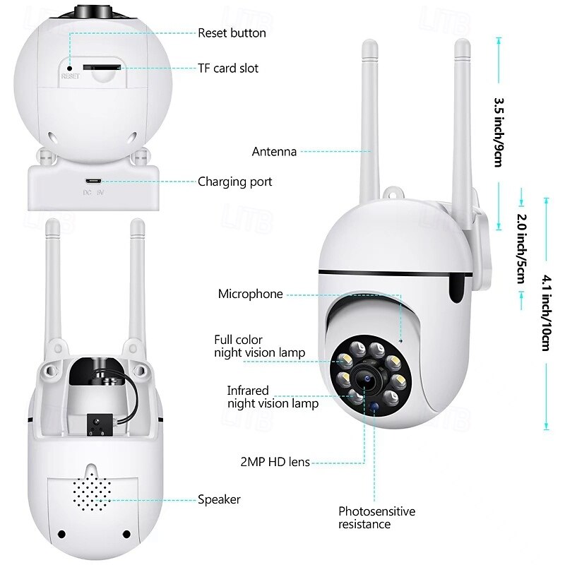 IP Camera 1080P Mini Wireless Motion Detection Remote Access IR-cut Indoor Support 128 GB 2025 - $31.99 –P12