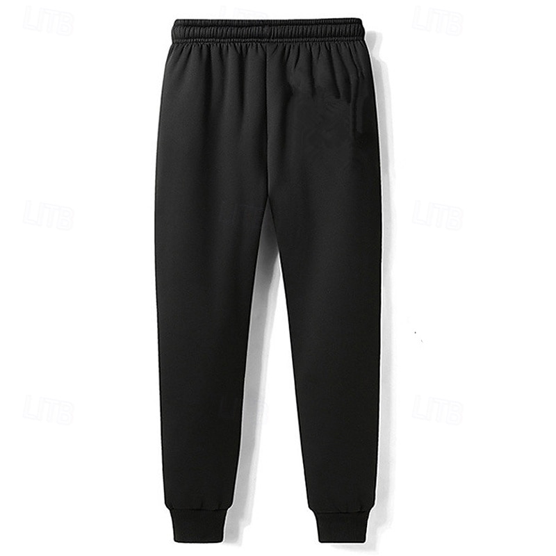 Herren Sherpa Fleecehosen Jogginghose Trainingshose Jogginghose Jogger Winterhose Tasche Kordelzug Elastische Taille Glatt Warm Weich Casual Täglich Modisch Strassenmode Schwarz / Weiß Schwarz 2025 - $25.99 –P3