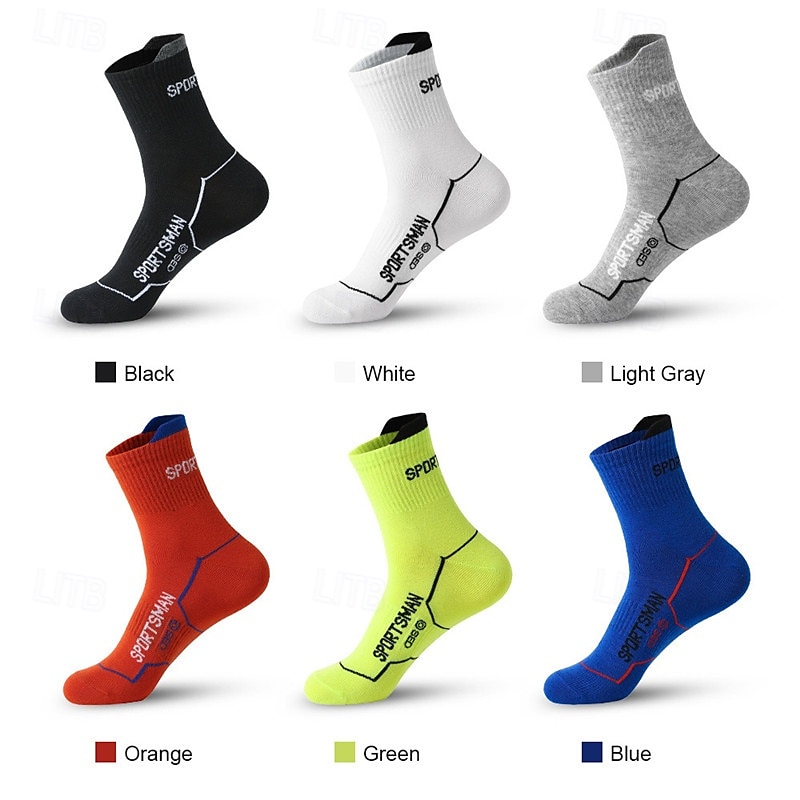 Hombre Calcetines Calcetines de bicicleta Calcetines deportivos Calcetines atléticos Camping / Senderismo Ejercicio al Aire Libre Ciclismo / Bicicleta Bicicleta / Ciclismo Mantiene abrigado 2025 - $3.19 –P18