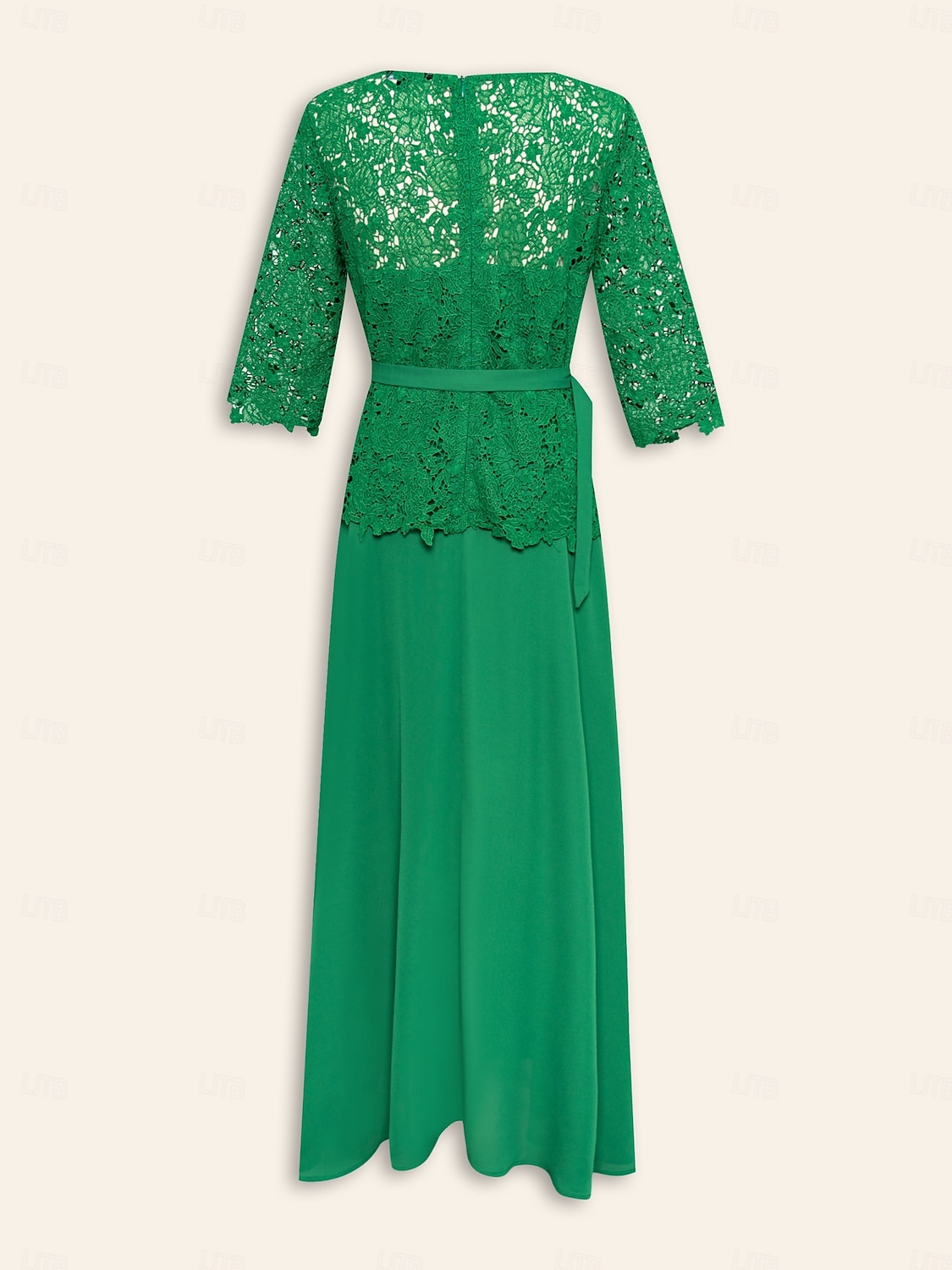 Chiffon Lace Belted Elegant Maxi Dress 2025 - $65.99 –P8