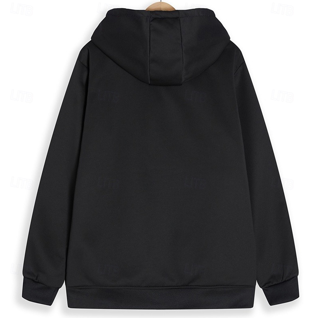 Męskie Bluza z Kapturem Rozpinana bluza z kapturem Kurtka polarowa Czarny Biały Zieleń wojskowa Granatowy Królewski błękit Kaptur Równina Sport i turystyka Codzienny Święto Zabytkowe Moda miejska 2025 - $36.99 –P5