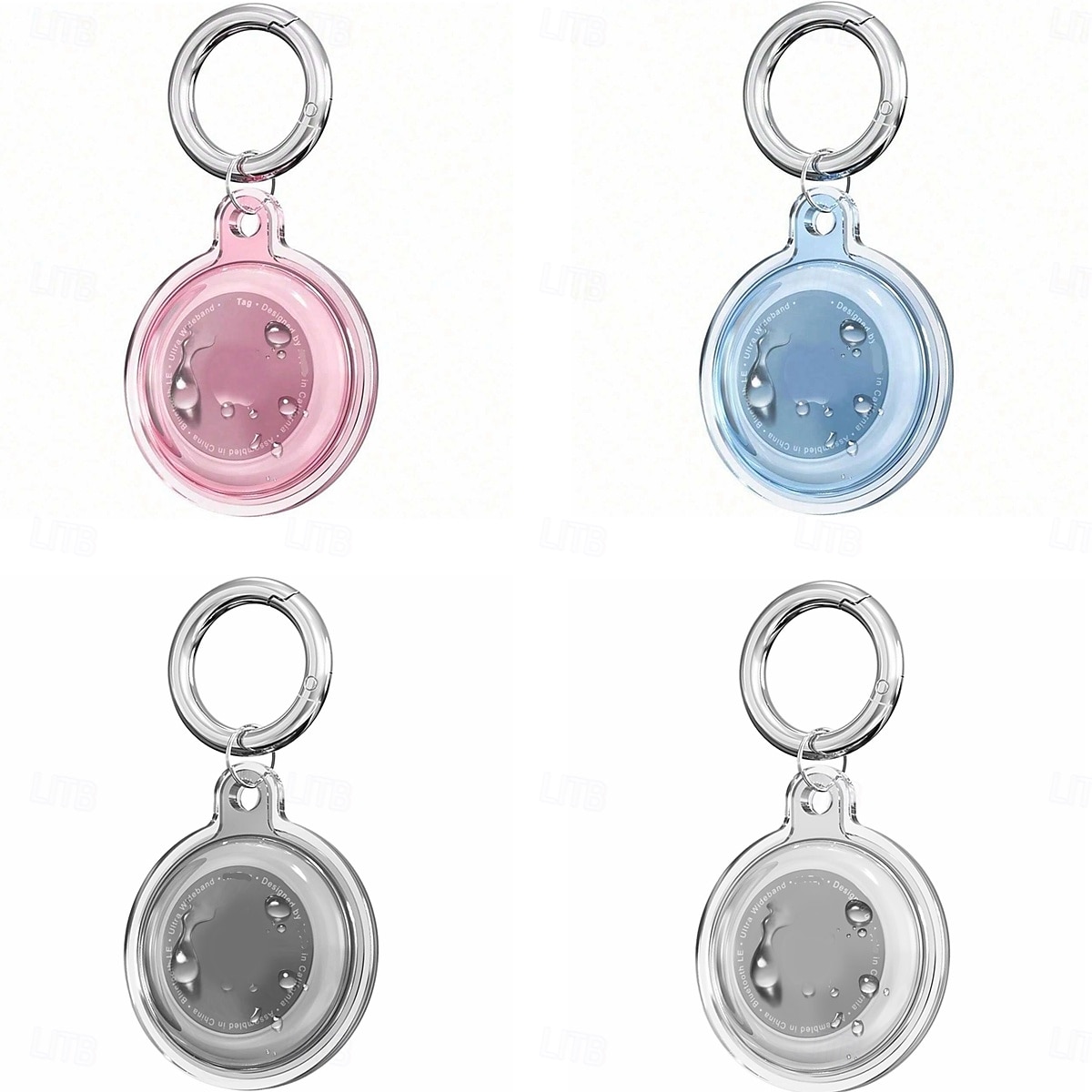 Custodia impermeabile IPX8 per AirTag, confezione da 4 – portachiavi con protezione integrale e anello per Apple AirTag, cover in TPU per animali domestici, portafoglio, bagaglio, chiavi. del 2025 a $10.99 –P5