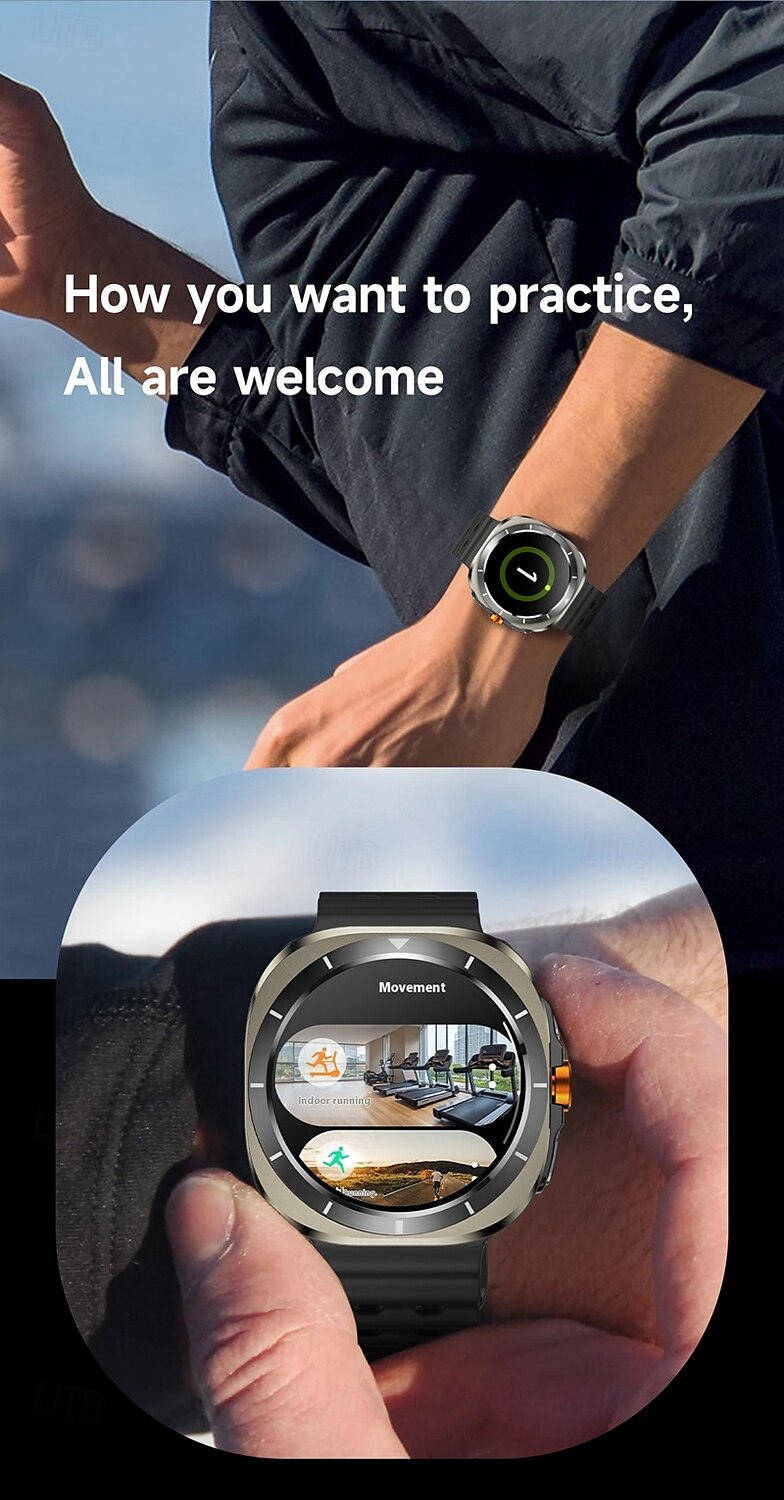 2025年 スマートウォッチ 1.45インチ スマートウォッチ フィットネス ランニングウォッチ Bluetooth 歩数計 通話リマインダー アクティビティトラッカー Android iOS対応 女性 男性 長時間待機 ハンズフリー通話 防水 コレクション – $61.99 –P10