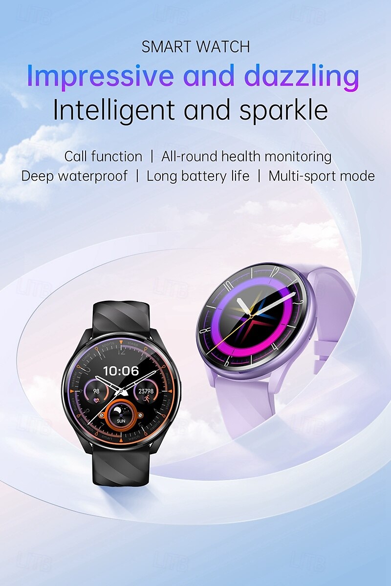 KT77 Smart Watch 1.46 inch Smartwatch Fitness Running Watch Bluetooth Pedometer Call Reminder Fitness Tracker Compatible with Android iOS Women Men Long Standby Hands-Free Calls Waterproof IP68 22mm 2025 - $49.99 –P1