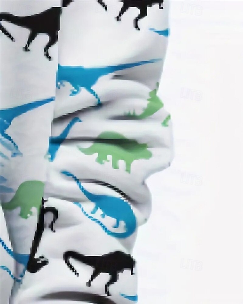 Pojkar 3D Grafisk Tecknat Dinosaurie Huvtröja Långärmad Vår Höst Mode Streetwear Barn 4-12 år Huva Utomhus Ledigt Dagligen Normal 2025 - $18.99 –P5