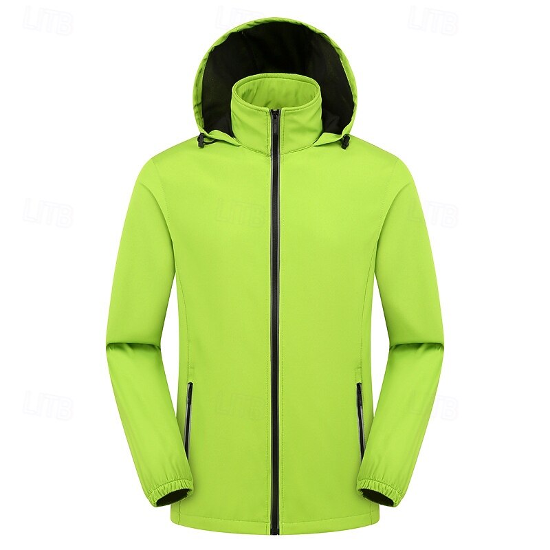 Men's Softshell Jacket Hiking Jacket Outdoor Windproof Quick Dry Lightweight Jacket Windbreaker Jacket Traveling Black White Red Navy Blue Royal Blue 2025 - $42.99 –P2