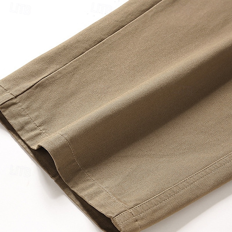 Per uomo Pantaloni cargo Pantaloni Bottoni Multi tasca Liscio Indossabile Esterno Giornaliero Campeggio e hiking Di tendenza Classico Nero Giallo del 2025 a $46.99 –P11