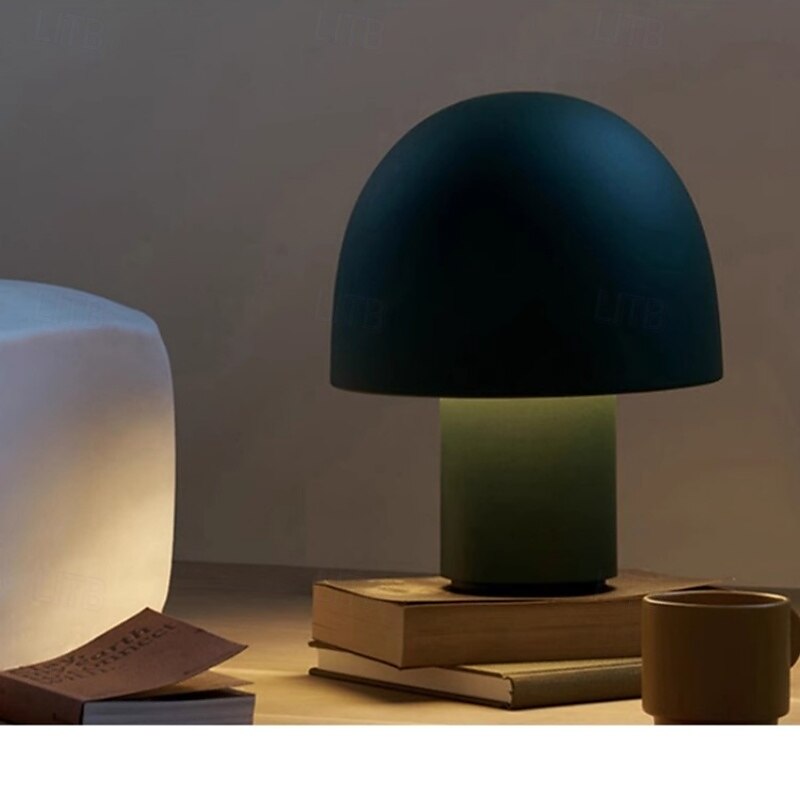 2025年 LED テーブルランプ 温白色 電球付き 20/28cm モダン装飾 金属製 マッシュルーム テーブルランプ ナイトライト ベッドサイドランプ クリエイティブデザイン E27 デスクランプ 寝室 リビングルーム ホテル カフェ 110-240V  コレクション – $207.49 –P2