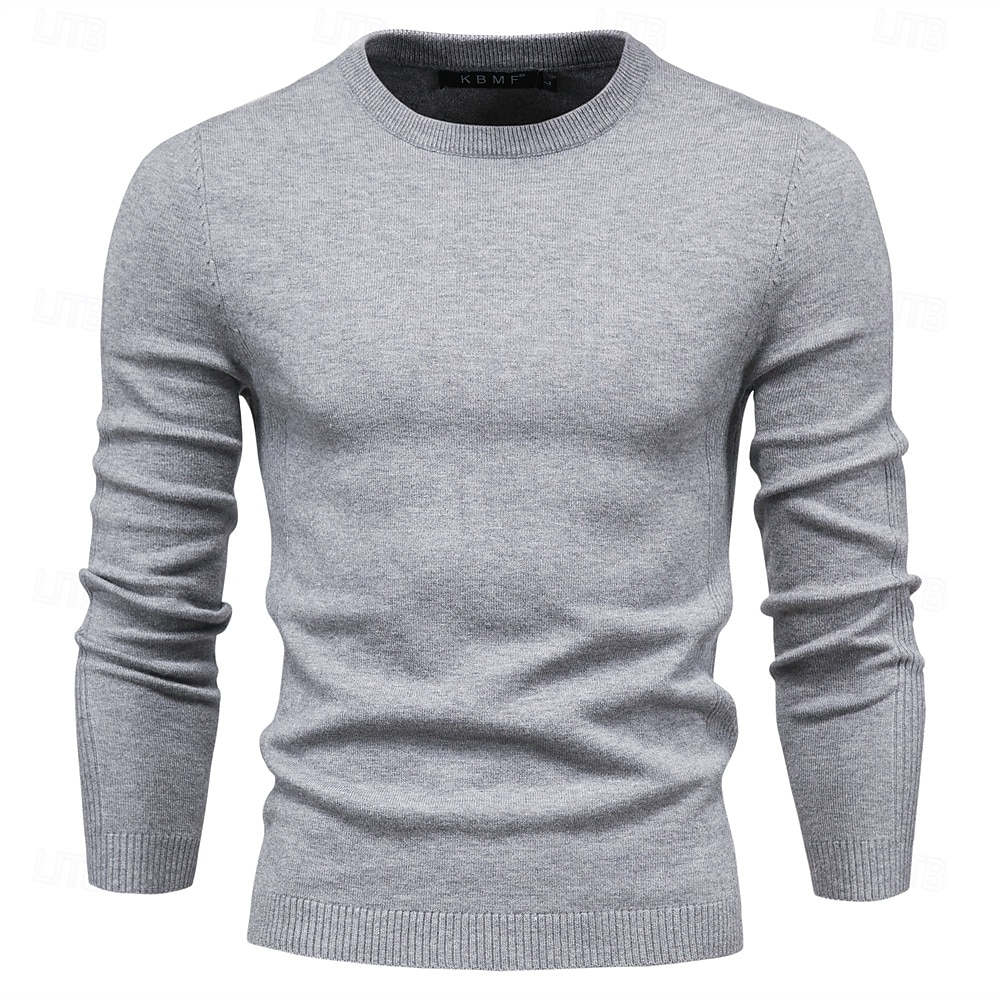 New Winter Thickness Pullover Men O-neck Solid Color Long Sleeve Warm Slim Sweaters Men Men's Sweater Pull Male Clothing 2025 - $26.99 –P8