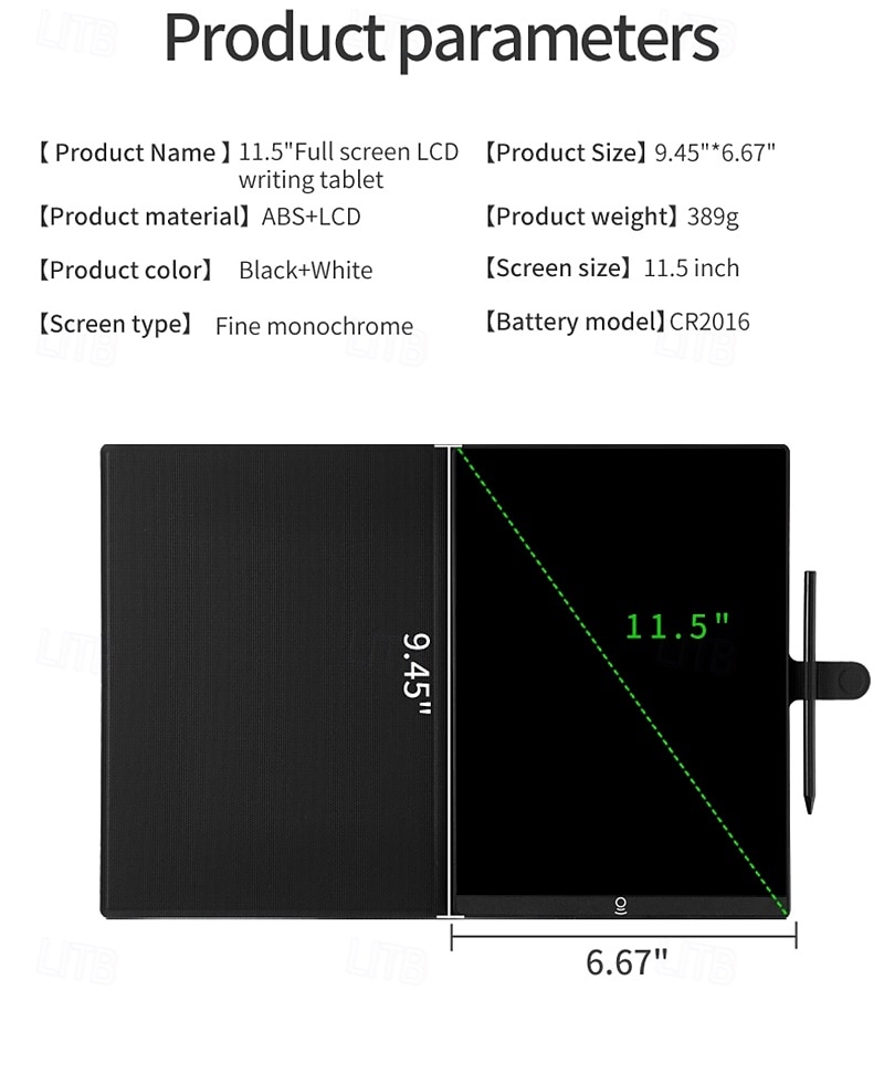 11.5 Inch Business Style Full Screen Clear Handwriting Writing Tablet Memo Pad Protective Case For Meeting Office Gifts 2025 - $39.99 –P19
