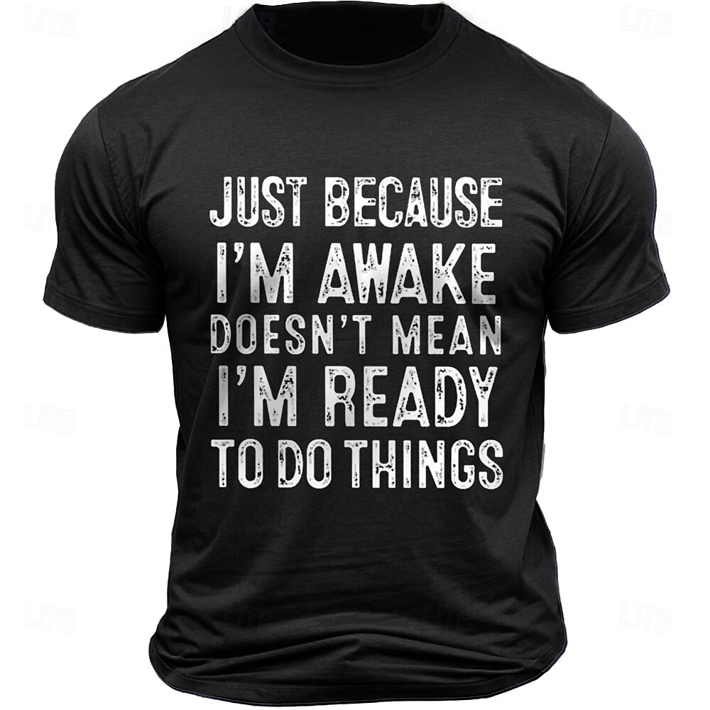 Homme Drôle impression de lettre T-shirt 100% Coton Manche Courte Graphique Chemise Noir Gris foncé Bleu de minuit T-shirt confortable Rue Sport en Plein Air Vêtements de créateurs de mode de 2025 ? $15.99 –P3