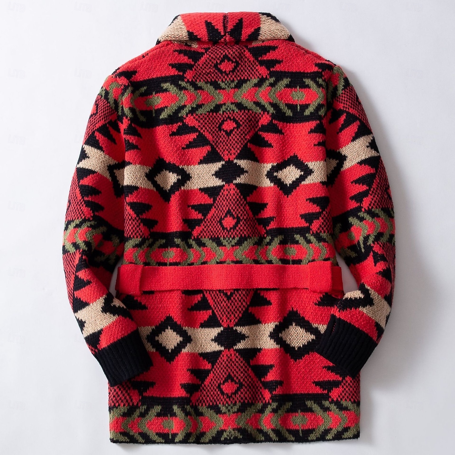 Men's Jacquard Sweater Christmas Sweaters Holiday sweater Cardigan Sweater Cropped  Sweater Ribbed Crochet Knit Tunic Jacquard Knitted Vintage Shawl Collar Fashion Classic Vacation Daily Wear 2026 - $60.99 –P3