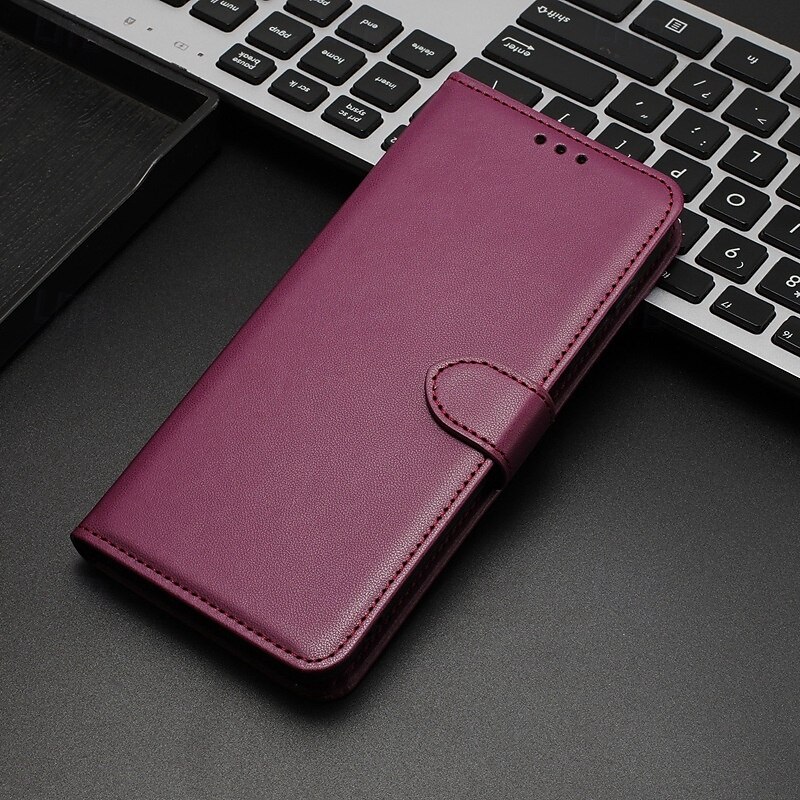 телефон Кейс для Назначение S24 Ultra S24 Plus S24 S24 Ultra Plus S24 ФЭ S23 S22 S21 S20 Ultra Plus FE S25 Ультра Кейс на заднюю панель со стендом Магнитный с ремешком на запястье Ретро Кожа PU 2025 - $14.99 –P12