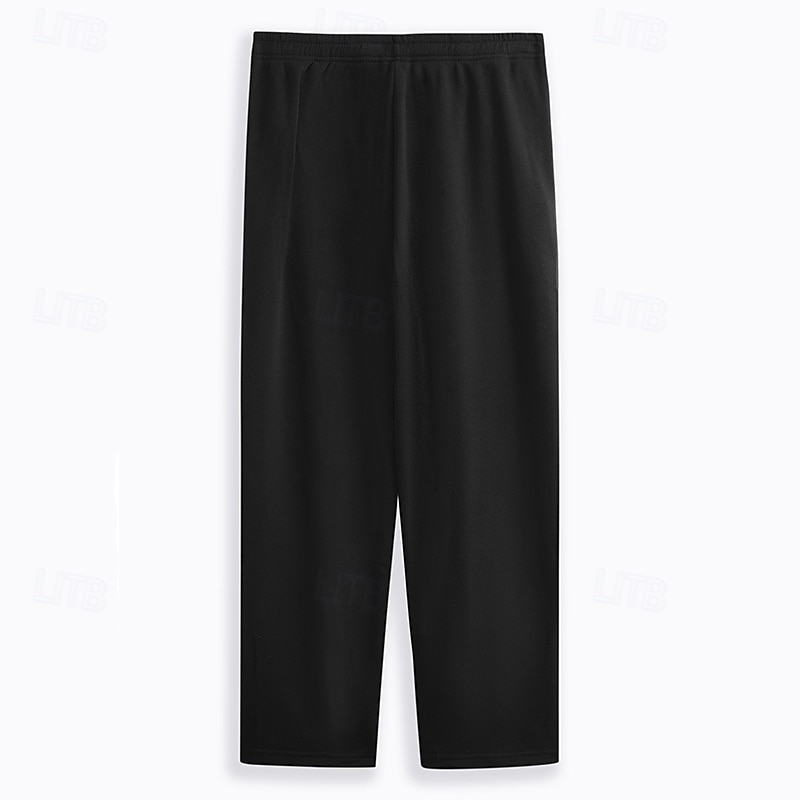 Per uomo Pantaloni in pile Pantaloni della tuta Jogging Pantaloni della tuta a gamba larga Pantaloni Tasche Vita elastica Liscio Comfort Traspirante Esterno Giornaliero Per uscire Informale Grande e del 2026 a $18.99 –P2