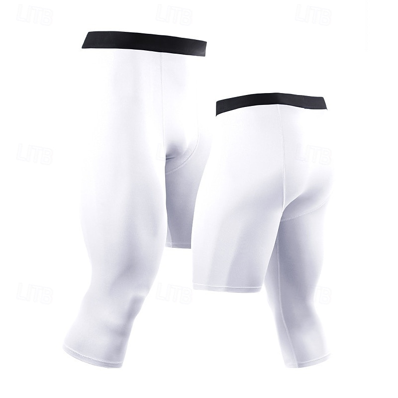 Муж. Шорты для бега Компрессионные шорты Карман Эластичный пояс Леггинсы В помещении на открытом воздухе Для занятий спортом Лето Весна Быстровысыхающий Мягкий Для тренировки Power Flex 2026 - $17.99 –P9