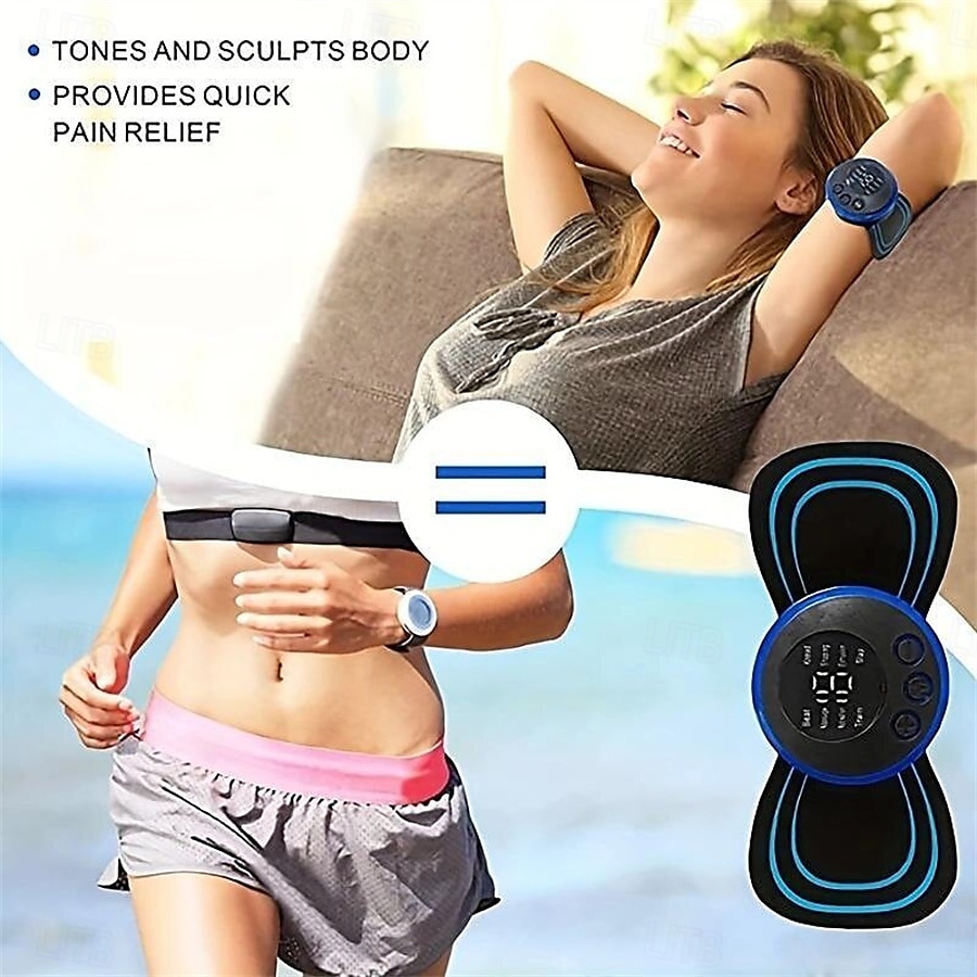 3/6 stuks smart ems nekmassager mini nek- en rugstimulatiemassager draagbare gelpad sticker dun 2025 - $24.99 –P19