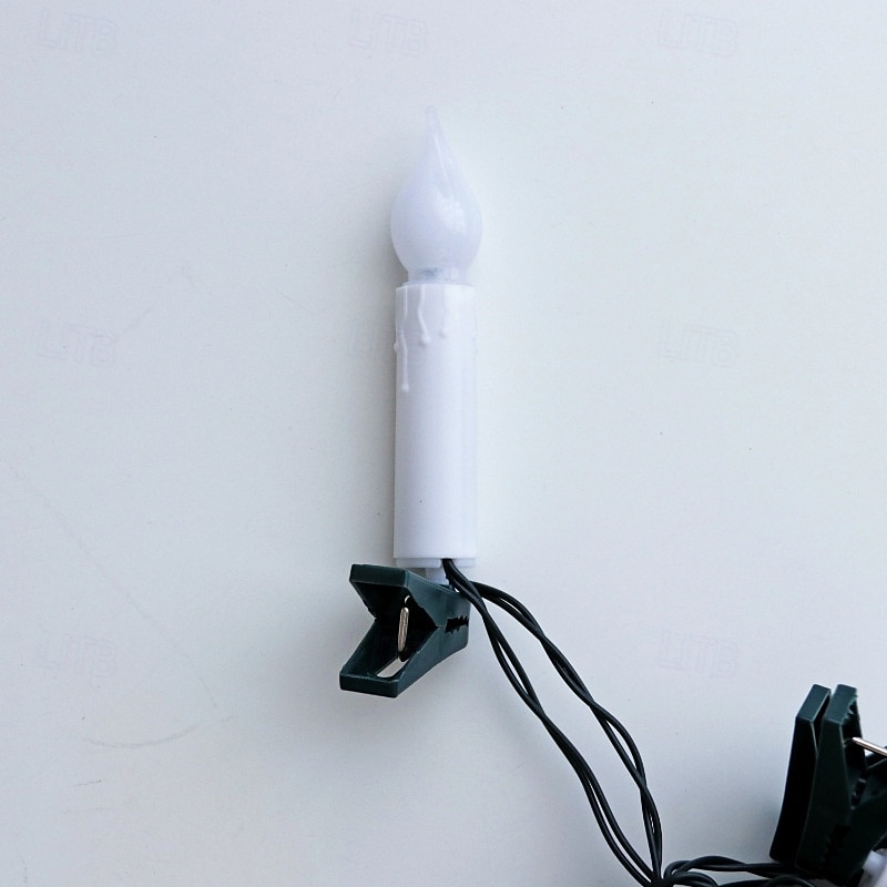 Festive LED Candle Light String Warm White Battery-Powered Clip-On For Easy Hanging Perfect For Christmas Tree & Holiday Decor 2025 - $14.49 –P7