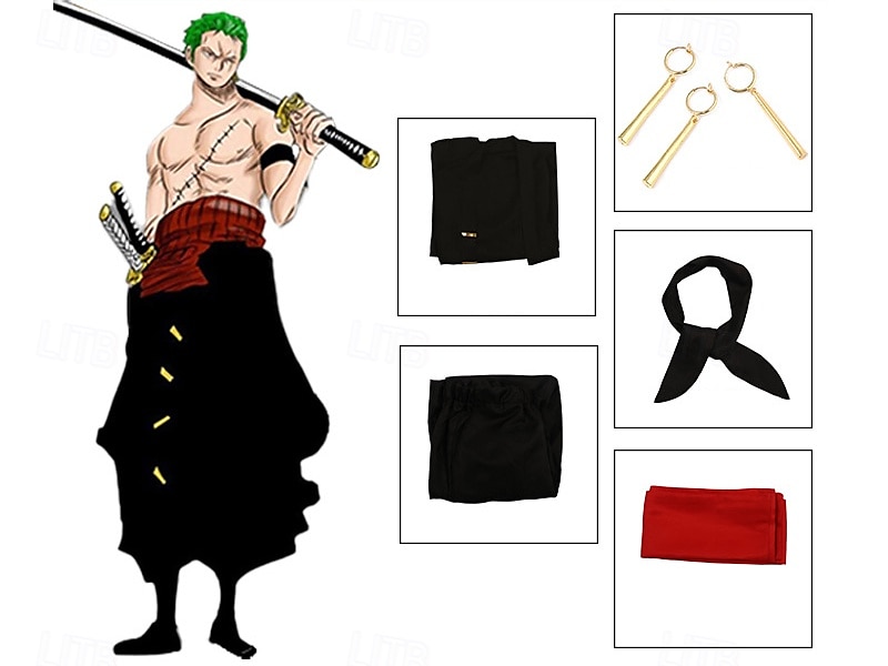 One Piece Roronoa Zoro Anime Cosplay Costume Outfits Cosplay Suits Carnival Masquerade Costume For Men's Adults' 2025 - $59.99 –P5