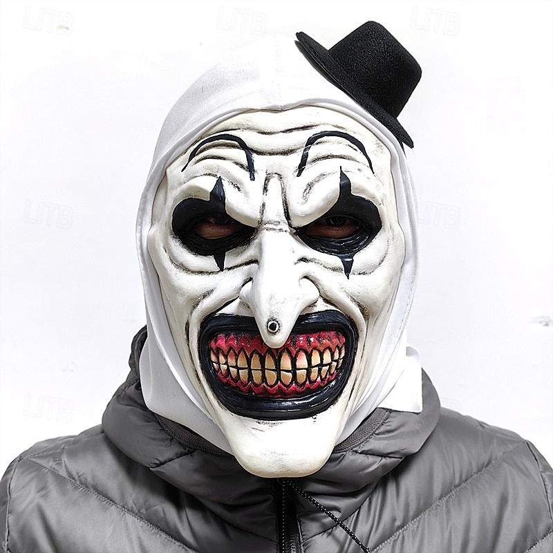 Schrecklicher Joker 2 Clown King Kong Maske Voller Kopf Realistische Maske Erwachsene Herren Damen Gruseliges Kostüm Party Halloween Karneval Einfaches Karnevalskostüm 2025 - $33.99 –P11
