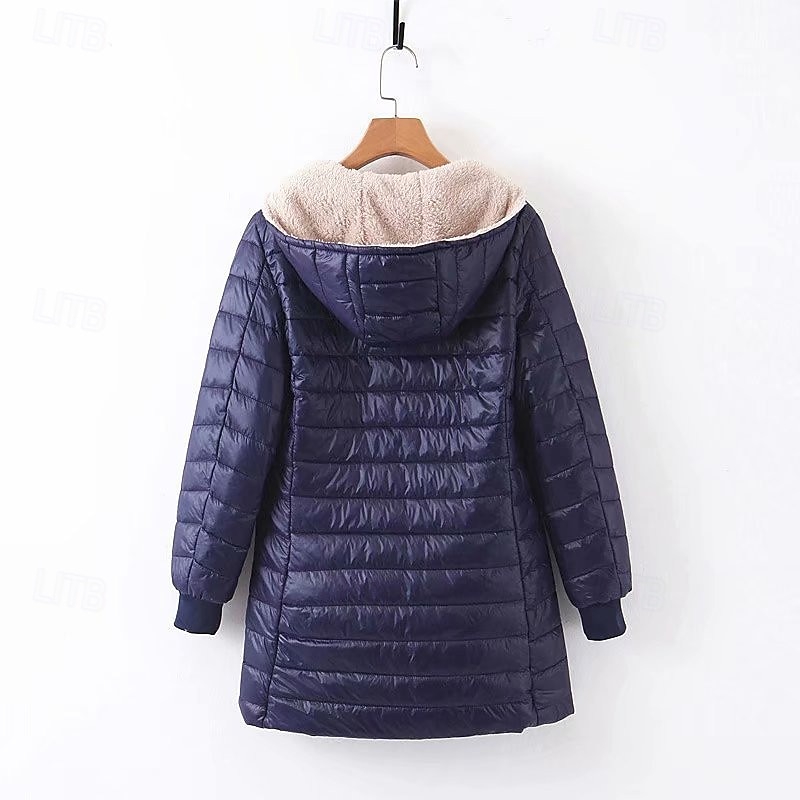 Dame Fleecejakke Fleece Vinter utendørs Varm Myk Bekvem Fleecejakker Hellengdes glidelås Camping / fotturer / grotting Reise Vintersport Svart Rød Navyblå Grønn Kakifarget 2025 - $35.99 –P12