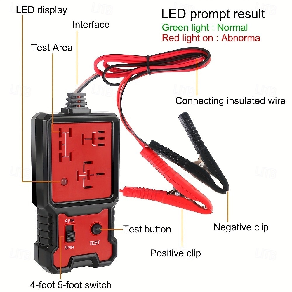 tester per relè per automobili 12v tester elettronico per relè per automobili strumento diagnostico per analizzatore del generatore di controllo della batteria dell'automobile universale del 2025 a $25.99 -P6