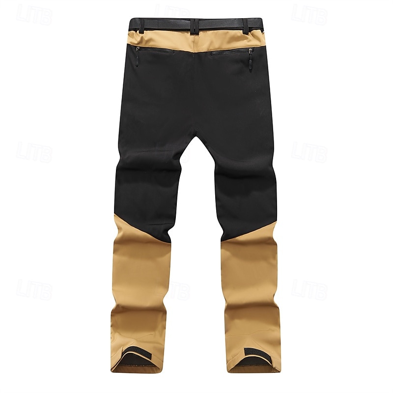 Herren Cargohosen Wanderhose Wanderhosen Taktische Hosen Militär Patchwork Winter Außen Regular Fit warm Fleece-Futter Wasserdicht Hosen / Regenhose Armeegrün Khaki Jagd Klettern Camping / Wandern 2025 - $45.99 –P2