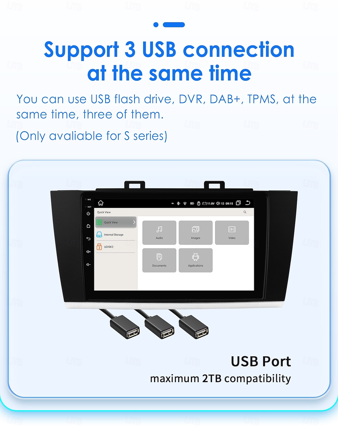 Automotive Multimedia Player for 2015 - 2018 Subaru Outback Car Radio Android Automotive Multimedia Player Navigation Carplay 2025 - $200.69 –P9
