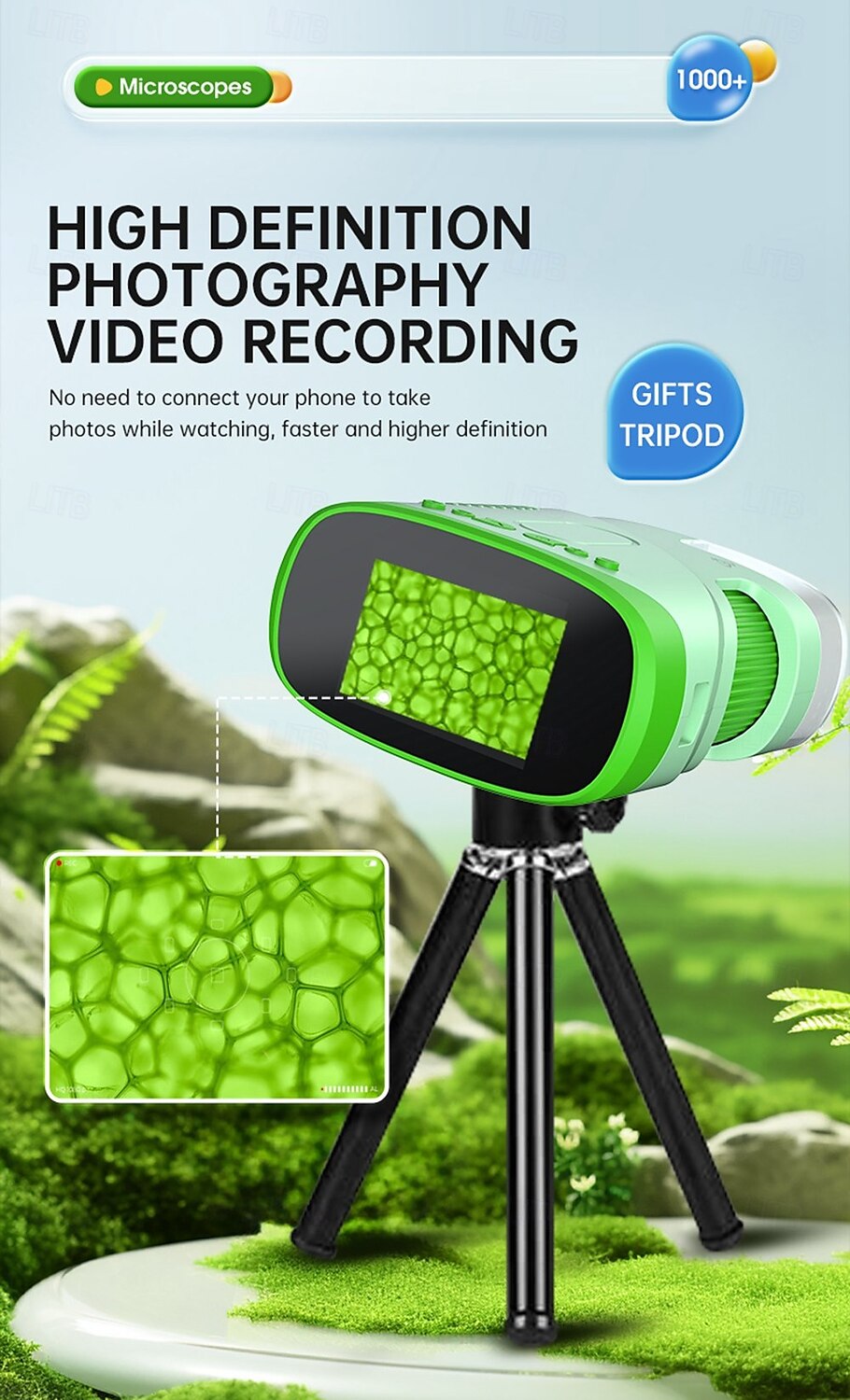 XV-70 Microscope 1000X Easy to operate 2025 - $47.99 –P4