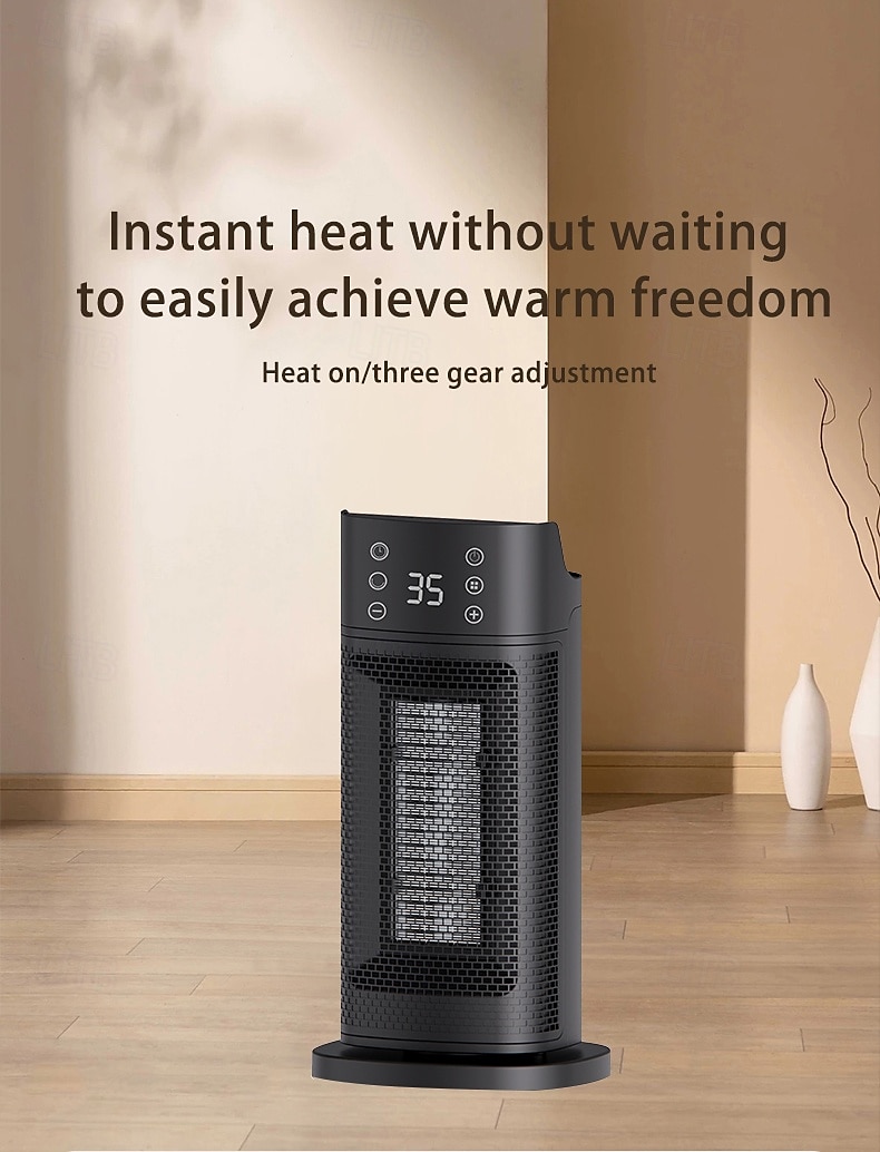 elemento riscaldante ptc mini ventilatore portatile riscaldatori per inverno casa telecomando riscaldatore elettrico ventilatore del 2025 a $102.99 –P1